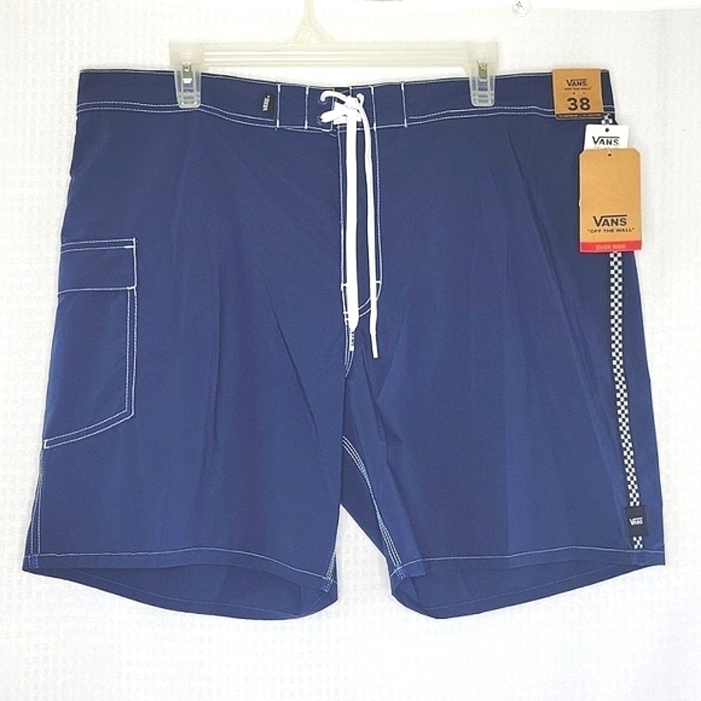 Vans Shorts Board Checker Stripe Hip Pocket sz 32  38